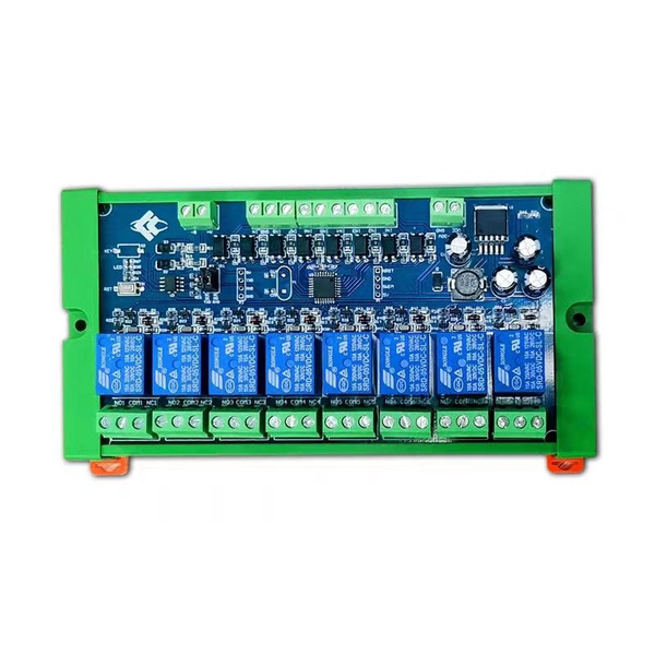 Восьмиканальный релейный модуль Modbus RTU RS485/TTL UART 8-канальный ...