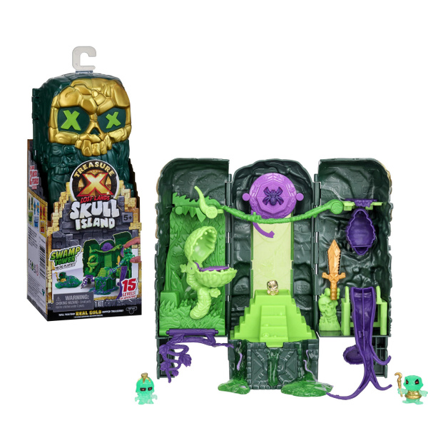 Treasure X Lost Lands Skull Island Swamp Lava Frost Tower Playset, 15 ...
