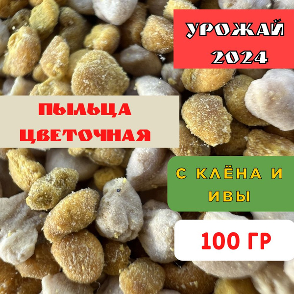 Пыльца цветочная / пчелиная обножка 100 гр (натуральная пыльца из ...