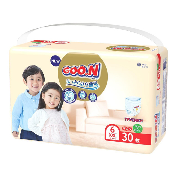Подгузники-трусики GOO.N Premium, 6/XXL 15-25 кг, 30 шт. - купить с ...