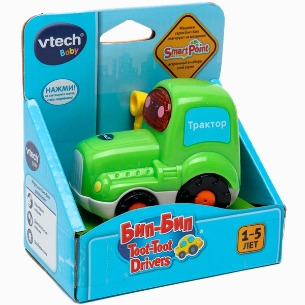 VTECH Трактор Бип-Бип Toot-Toot Drivers (свет, звук) - купить с ...
