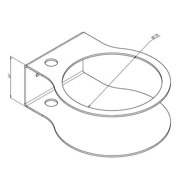 Кронштейн-подставка для роутера TP-Link DECO X10/X20/X50/X55/X60 и др ...