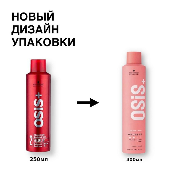 Schwarzkopf Osis Volume Up Текстурирующий спрей для объема 300мл ...