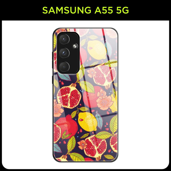 Стеклянный чехол на Samsung Galaxy A55 5G / Самсунг А55 5G с принтом ...