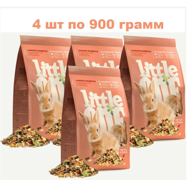 Little One Корм для молодых кроликов, 4шт х 900гр (ящик) купить на OZON ...