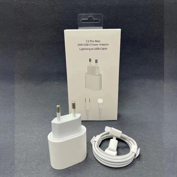 Зарядка для IOS; 20W USB-C Power Adapter; прочный Lightning 1 м ...