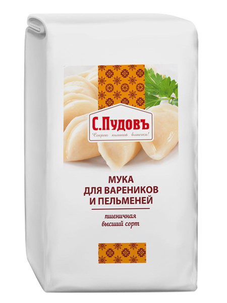 Мука пшеничная хлебопекарная в/с (для вареников и пельменей) С.Пудовъ,1 ...