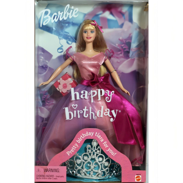 Кукла Барби коллекционная Barbie Happy Birthday, диадема, специальное ...