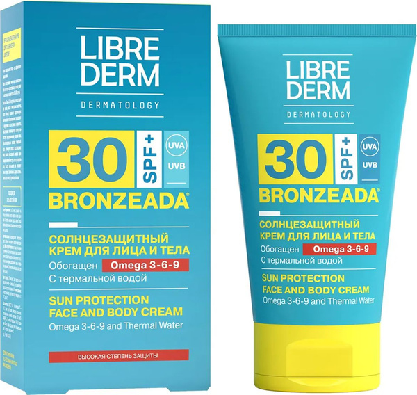 Librederm / Либридерм Солнцезащитное средство Bronzeada SPF-30 крем для ...