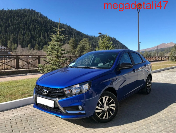 Бампер передний в цвет кузова Лада Веста 476 - Дайвинг - Синий - купить ...