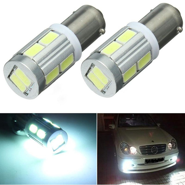 2шт Универсальная BA9S H6W 10SMD Светодиодная Боковая Лампочка Canbus ...