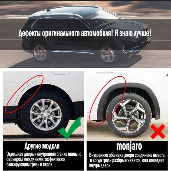 Geely monjaro L Универсальные защитные накладки на колесные арки ...