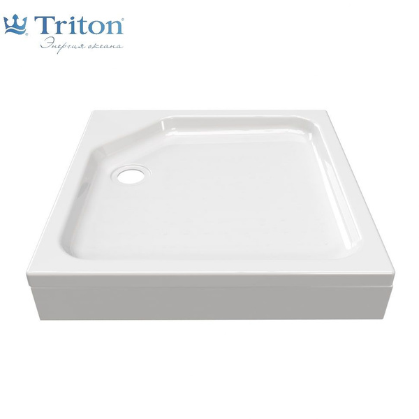 Поддон душевой Triton 100х100 низкий (ПД27) в комплекте (каркас+экран ...