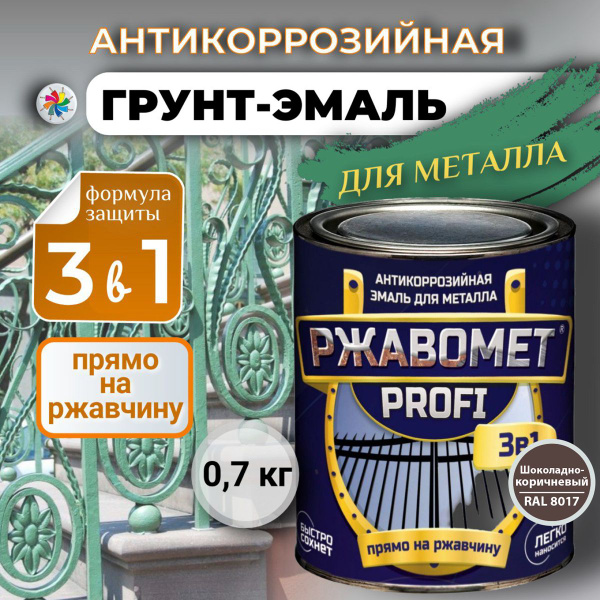 Характеристики Грунт-эмаль по металлу, по ржавчине, полуглянцевая ...
