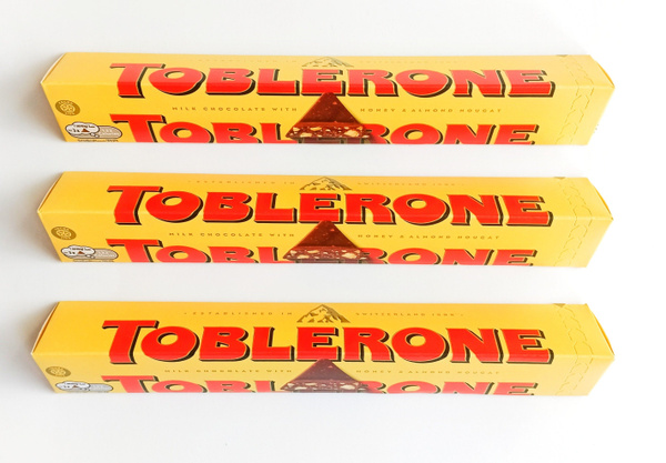 Шоколад Тоблерон Молочный с медово-миндальной нугой / Toblerone Milk ...