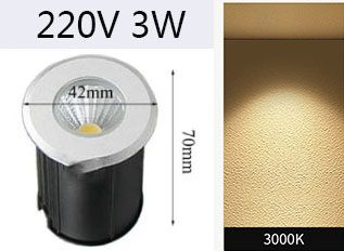 Уличный светильник 3000K 220V светодиодный подземный свет открытый ...