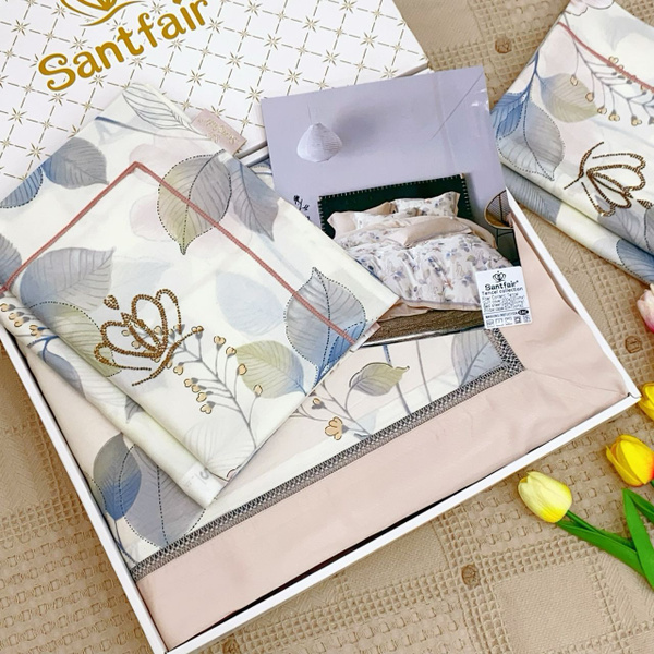 Комплект постельного белья SANTFAIR КПБ тенсель , наволочки 50x70 ...