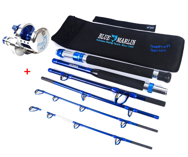 Комплект из мультипликаторной катушки BMF10D или BMF10LHD и удилища Блю ...