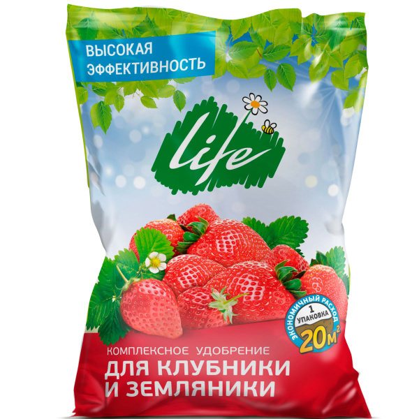 Удобрение Лайф для клубники и земляники 0,9кг - купить с доставкой по ...