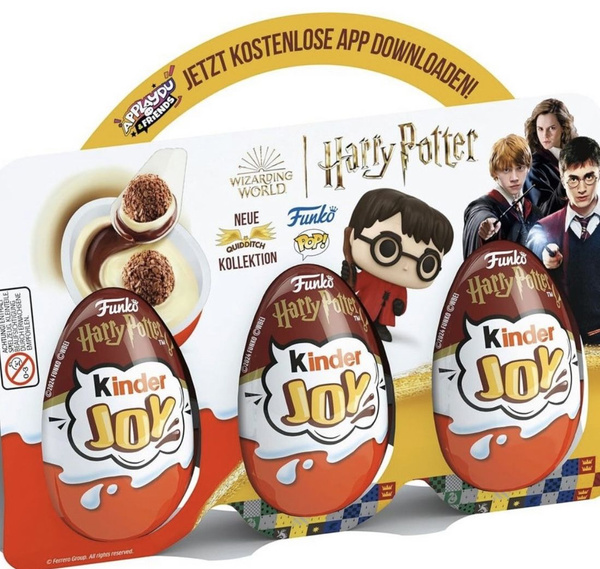Шоколадное яйцо Kinder Joy Гарри Поттер/Коллекция Quidditch/3 штуки ...
