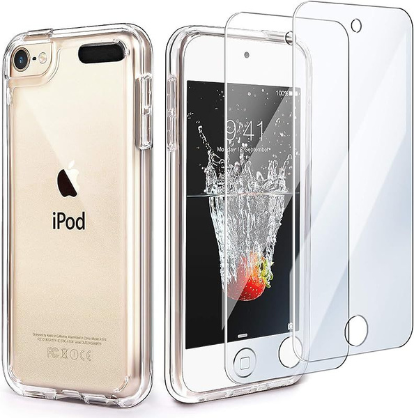 Прозрачный чехол для iPod Touch 7 с защитными пленками, тонкий мягкий ...