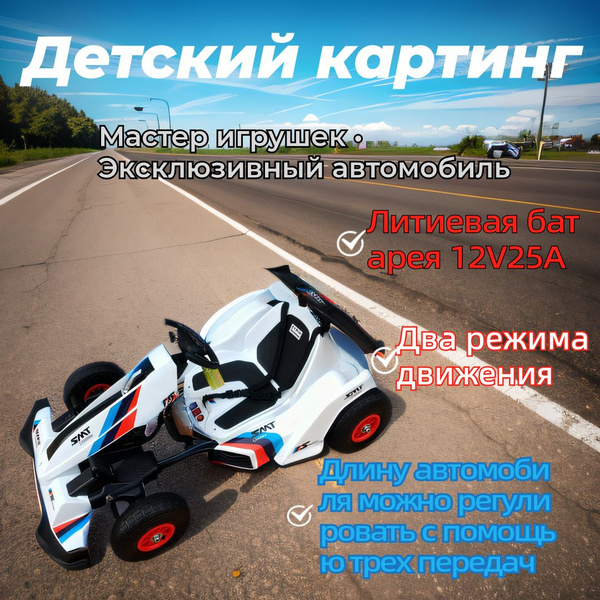 Большой детский картинг, которым могут пользоваться дети в возрасте от ...