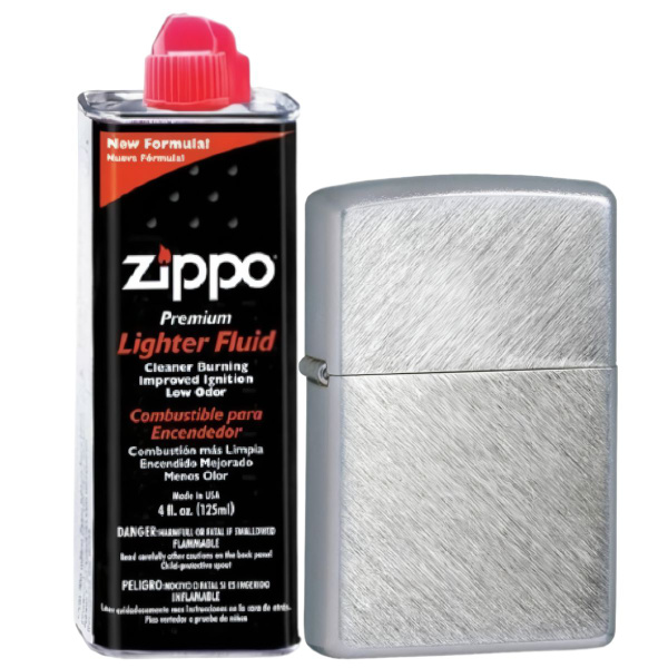 Зажигалка бензиновая походная ZIPPO 24648 Herringbone Sweep + бензин ...