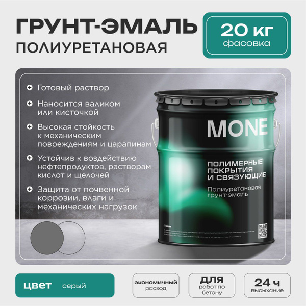 Грунт-эмаль Ecotermix Грунт Гладкая, Полиуретановая, Полуглянцевое ...