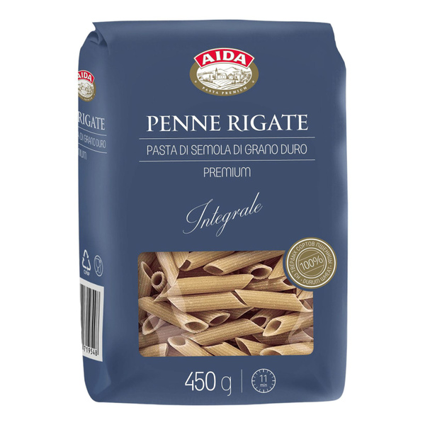 Макаронные изделия Aida Penne Rigate Перья 450 г - купить с доставкой ...