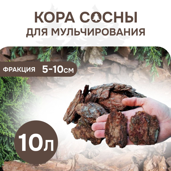 Сосновая кора для мульчирования 10 л - купить по низкой цене в интернет ...