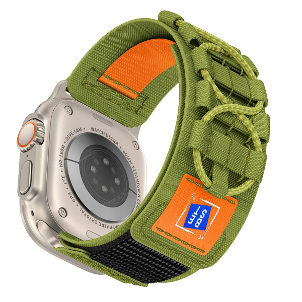 Нейлоновый спортивный ремешок для Apple Watch Ultra 2 Series 9 8 7 6 5 ...