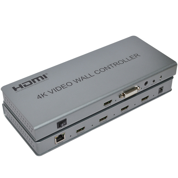 Контроллер видеостены на 4 экрана 2x2 HDMI GSMIN VW01 с медиаплеером и ...