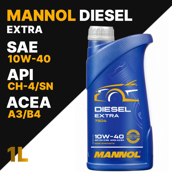Масло моторное MANNOL 10W-40 Полусинтетическое 1 л 1105 купить c ...