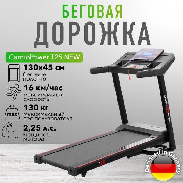 Беговая дорожка CardioPower T25 NEW - купить по доступным ценам в ...
