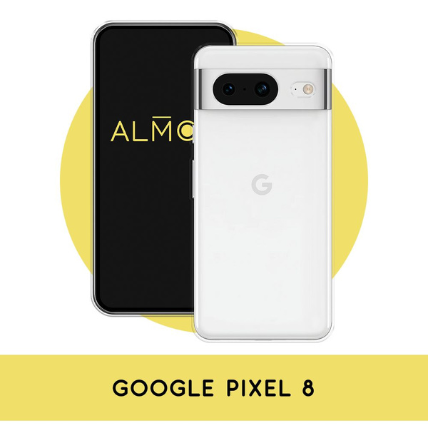 Силиконовый чехол на Google Pixel 8 / Гугл Пиксель 8, прозрачный ...