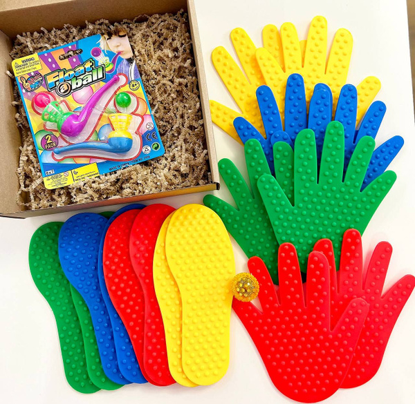 Массажный коврик для детей / Набор сенсорные ладошки и следочки с ...