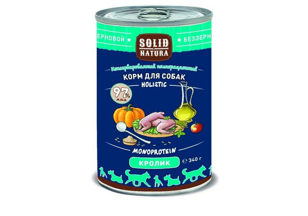 Solid Natura Holistic Monoprotein / Консервы Солид Натура Беззерновые ...