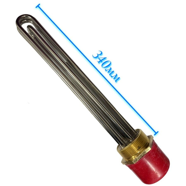 Блок ТЭН 9,0 кВт - 220/380V, G2 (59мм), нерж., L-34cм., с колпаком, для ...