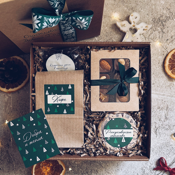 Новогодние подарки для женщин и мужчин, Подарочный набор на Новый год ...