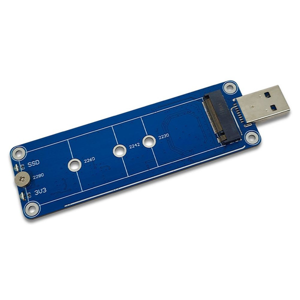 Переходник-адаптер M.2 NVME to USB 3.0 Riser Board M-Key USB3.2 для ...