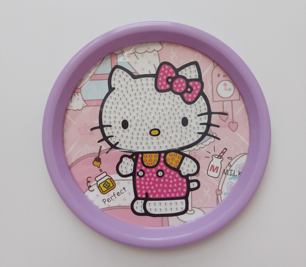 SDB-007 Алмазная мозаика Хеллоу Китти Hello Kitty в комбинезоне (D-150 ...