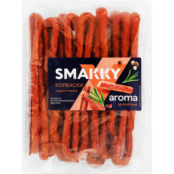 Колбаски SMAKKY сырокопченые, 280г - купить с доставкой по выгодным ...