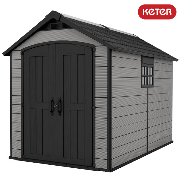 Пластиковый хозблок для дачи Keter Premier 7511 сборный сарай бытовка ...