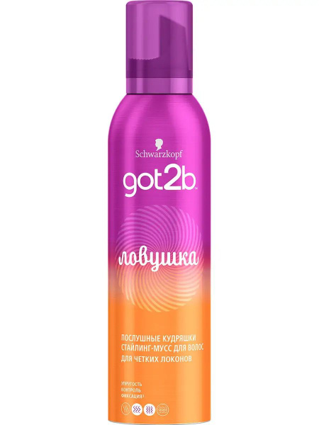 Schwarzkopf Got2B Ловушка Стайлинг-мусс для четких локонов, 250 мл ...