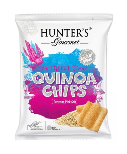 Чипсы из киноа Hunter's Gourmet с перуанской розовой солью 75 г, ОАЭ ...