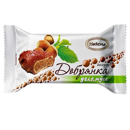 Конфеты десерт Добрянка Делямусс Фундук, 2 упаковки по 500 гр, Акконд ...