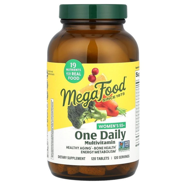MegaFood, One Daily Women's 55+, Витаминный комплекс для женщин 55 ...