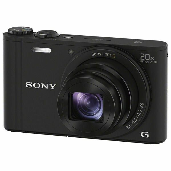 Компактный фотоаппарат Sony Фотоаппарат Cyber-shot DSC-WX350, черный ...