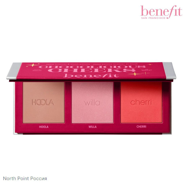 BENEFIT COSMETICS Chocolicious Cheeks Специальная новогодняя палетка ...