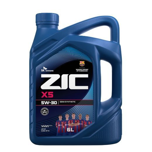 Масло моторное ZIC X5 5W-30 6 л купить c доставкой на OZON по низкой ...
